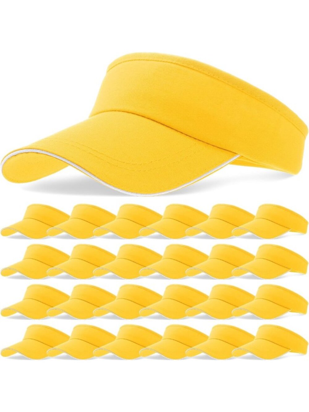 24 Pcs Sun Hat Visors for Women & Men - Perfect for Tennis, Outdoor Activities